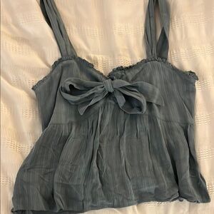 Elegant Blue Tank Top